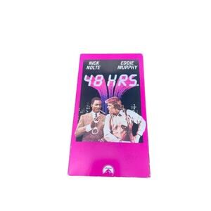 Rare Vintage 1983 VHS Tape 48 Hours Nick Nolte And Eddie Murphy 80s Action Movie